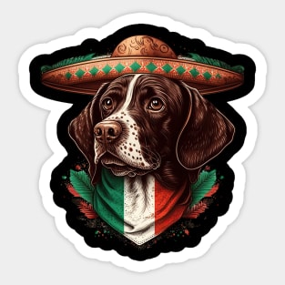 Pointer dog 5th of May Sticker